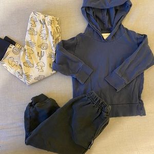 3T cactus pants, harem joggers and Mini Mioche hoodie